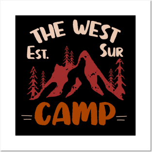 West Camp wilderness camping adventure Posters and Art